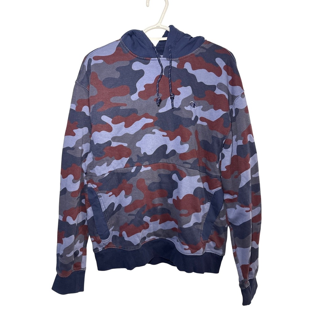 Champion Camouflage Hoodie Pullover Sweatshirt‎ Mens Medium Casual Outdoor